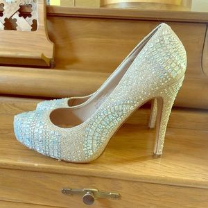High heels with stunning crystals